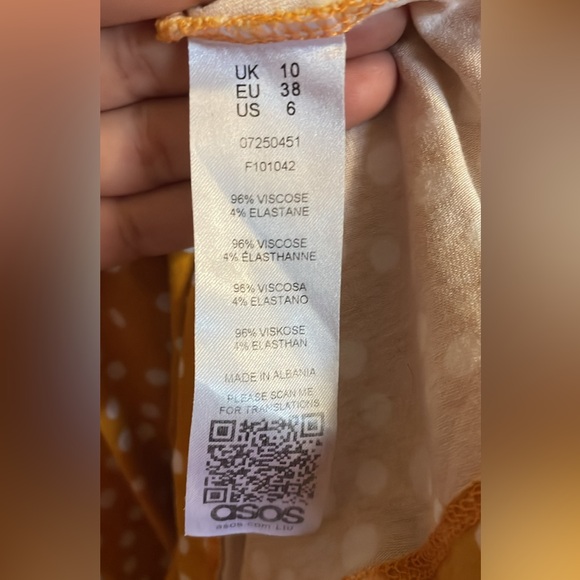 ASOS yellow polka dot dress - Picture 4 of 4